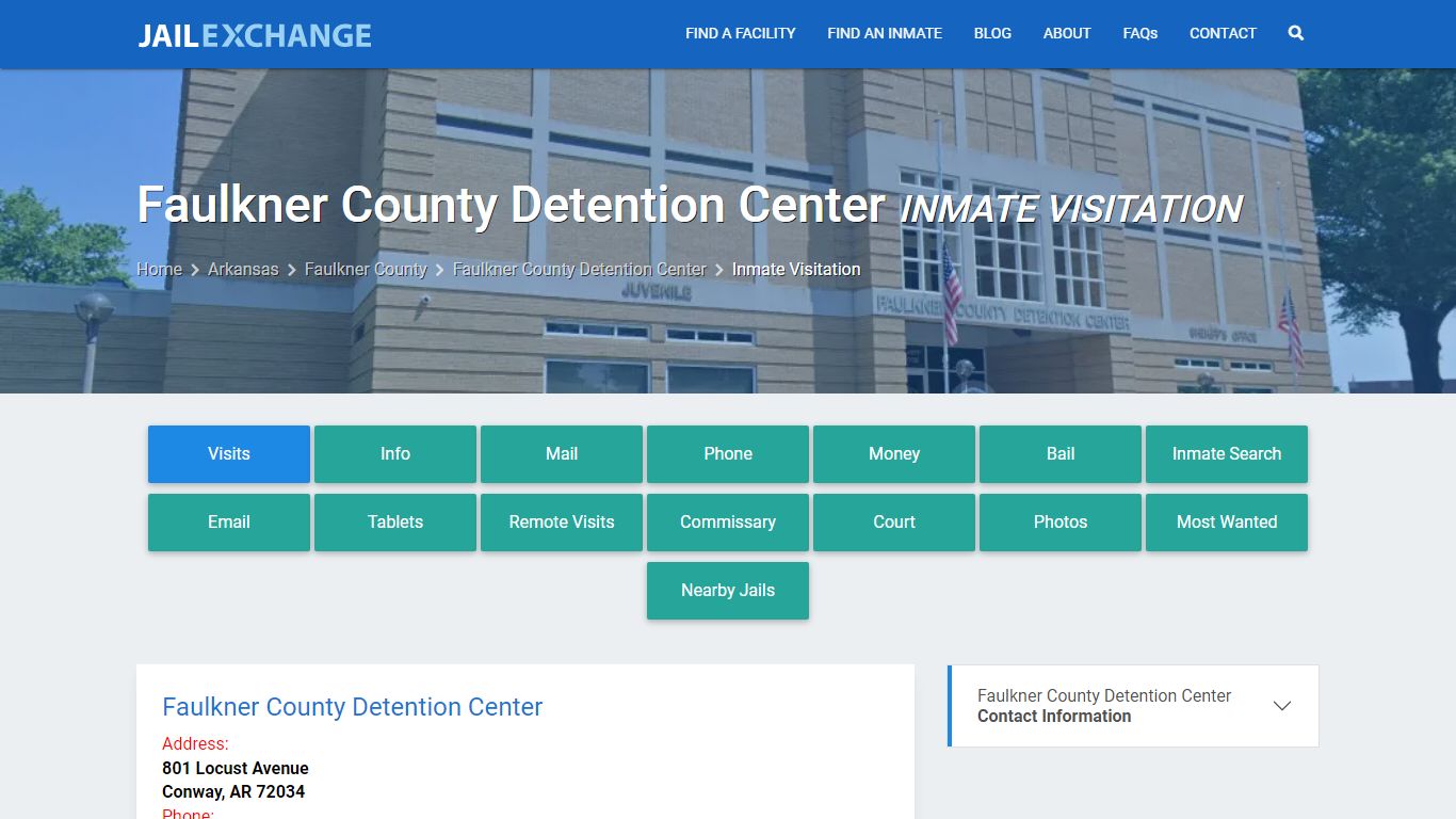 Inmate Visitation - Faulkner County Detention Center, AR - Jail Exchange